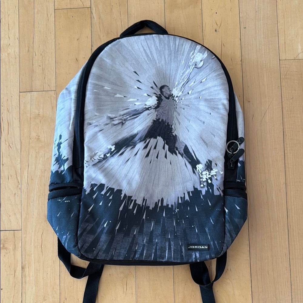 Jordan Black and Gray Backpack